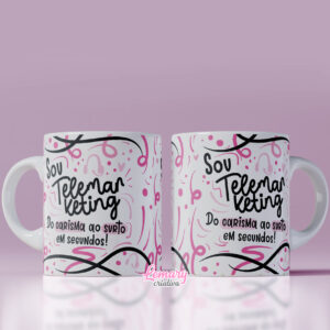 Caneca Profissão Telemarketing Mod.0001 Sou telemarketing