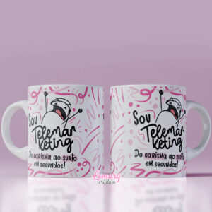 Caneca Profissão Telemarketing Mod.0002 Sou telemarketing