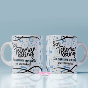 Caneca Profissão Telemarketing Mod.0004 Sou telemarketing