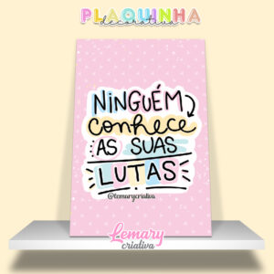 Plaquinha Decorativa MDF 19x28cm Frase motivacional PDC00003