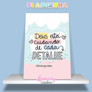 Plaquinha Decorativa MDF 19x28cm Frase motivacional PDC00004