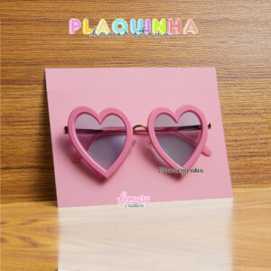 Plaquinha Decorativa MDF 19x28cm Tudo rosa pink MOD.00001