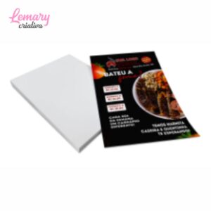 Panfleto Couchê 150g, 4x0cor, Sem verniz, 100X150mm (1000 unidades) ZP-14516