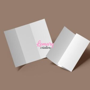 Alternative view of Folder couchê 150g 4x4cor, sem verniz 300X200mm 2 dobras carteira (1000 unidades) ZP-F21145