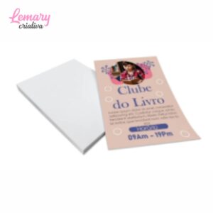 Panfleto Couchê 70g, 4x0cor, Sem verniz, 100X150mm (1000 unidades) ZP-PA65G6C