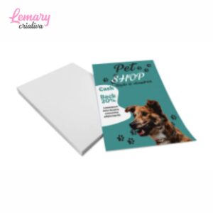 Panfleto Couchê 115g, 4x0cor, sem verniz 150x200mm (100 unidades) ZP-PD849