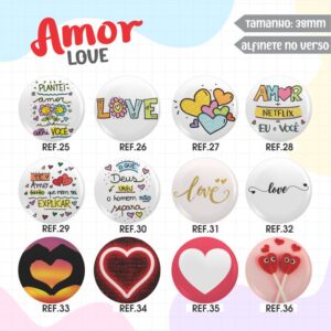 Bottons Amor (love) REF. 025 a 036