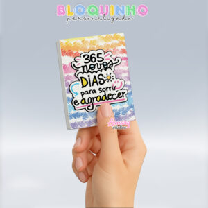 Bloquinho personalizado Ano Novo 100fls 7x10cm Mod.003 (12 unidades)