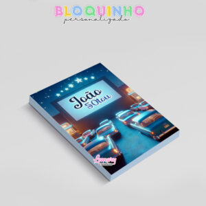 Alternative view of Bloquinho personalizado Anos 50 Drive in Cinema 100fls 7x10cm Mod.002 (12 unidades)