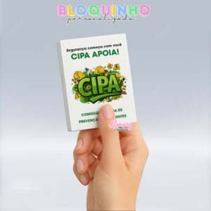 Bloquinho personalizado CIPA 100fls 7x10cm Mod.001 (12 unidades)