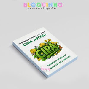 Alternative view of Bloquinho personalizado CIPA 100fls 7x10cm Mod.001 (12 unidades)