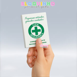 Bloquinho personalizado CIPA 100fls 7x10cm Mod.002 (12 unidades)