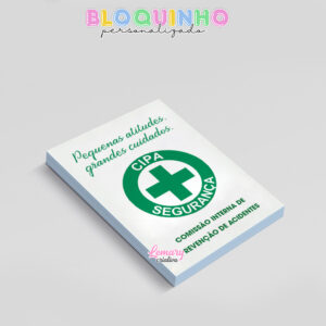 Alternative view of Bloquinho personalizado CIPA 100fls 7x10cm Mod.002 (12 unidades)