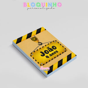 Alternative view of Bloquinho personalizado Construtor 100fls 7x10cm Mod.002 (12 unidades)