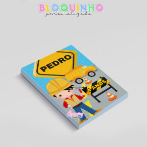 Alternative view of Bloquinho personalizado Construtor 100fls 7x10cm Mod.003 (12 unidades)