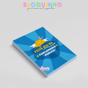 Alternative view of Bloquinho personalizado Dia do servidor público 100fls 7x10cm Mod.002 (12 unidades)