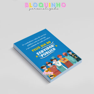 Alternative view of Bloquinho personalizado Dia do servidor público 100fls 7x10cm Mod.005 (12 unidades)