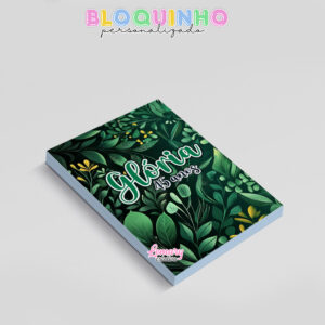 Alternative view of Bloquinho personalizado Floral 100fls 7x10cm Mod.026 (12 unidades)