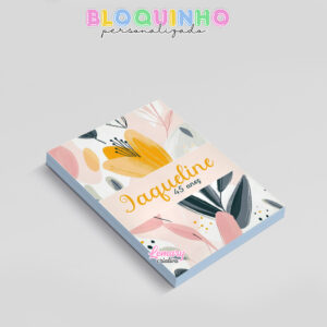 Alternative view of Bloquinho personalizado Floral 100fls 7x10cm Mod.040 (12 unidades)