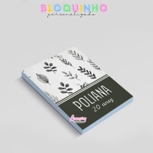 Alternative view of Bloquinho personalizado Floral 100fls 7x10cm Mod.060 (12 unidades)