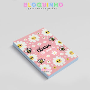 Alternative view of Bloquinho personalizado Floral 100fls 7x10cm Mod.071 (12 unidades)