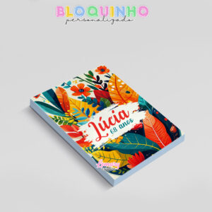 Alternative view of Bloquinho personalizado Floral 100fls 7x10cm Mod.072 (12 unidades)