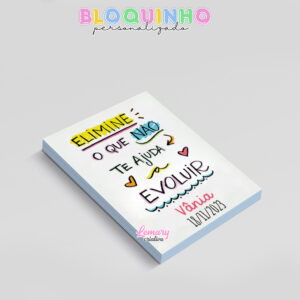 Alternative view of Bloquinho personalizado Frase motivacional 100fls 7x10cm Mod.002 (12 unidades)