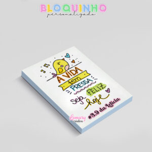 Alternative view of Bloquinho personalizado Frase motivacional 100fls 7x10cm Mod.004 (12 unidades)