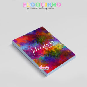 Alternative view of Bloquinho personalizado Happy Holi (Festival das cores) 100fls 7x10cm Mod.001 (12 unidades)
