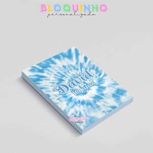 Alternative view of Bloquinho personalizado Tie dye 100fls 7x10cm Mod.019 (12 unidades)