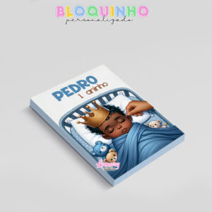 Alternative view of Bloquinho personalizado Bebê dormindo 100fls 7x10cm Mod.0001 (12 unidades)