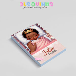 Alternative view of Bloquinho personalizado Bebê dormindo 100fls 7x10cm Mod.0006 (12 unidades)