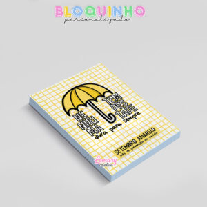 Alternative view of Bloquinho personalizado Setembro Amarelo 100fls 7x10cm Mod.001 (12 unidades)