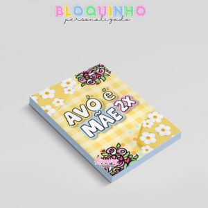 Alternative view of Bloquinho personalizado Dia das mães 100fls 7x10cm Mod.0004 (12 unidades)