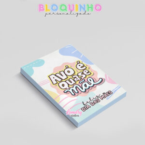 Alternative view of Bloquinho personalizado Dia das mães 100fls 7x10cm Mod.0005 (12 unidades)