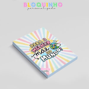 Alternative view of Bloquinho personalizado Dia das mães 100fls 7x10cm Mod.0007 (12 unidades)