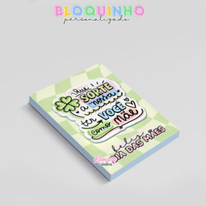 Alternative view of Bloquinho personalizado Dia das mães 100fls 7x10cm Mod.0008 (12 unidades)