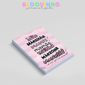 Alternative view of Bloquinho personalizado Dia das mães 100fls 7x10cm Mod.0009 (12 unidades)