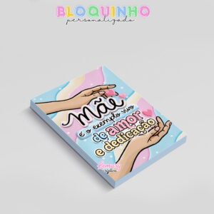 Alternative view of Bloquinho personalizado Dia das mães 100fls 7x10cm Mod.0010 (12 unidades)