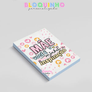 Alternative view of Bloquinho personalizado Dia das mães 100fls 7x10cm Mod.0011 (12 unidades)