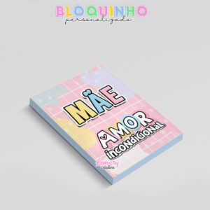 Alternative view of Bloquinho personalizado Dia das mães 100fls 7x10cm Mod.0012 (12 unidades)