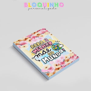 Alternative view of Bloquinho personalizado Dia das mães 100fls 7x10cm Mod.0013 (12 unidades)