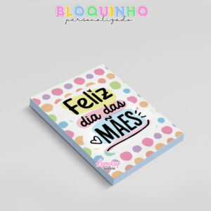 Alternative view of Bloquinho personalizado Dia das mães 100fls 7x10cm Mod.0016 (12 unidades) Feliz dia das mães