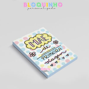 Alternative view of Bloquinho personalizado Dia das mães 100fls 7x10cm Mod.0022 (12 unidades) Mãe de primeira viagem