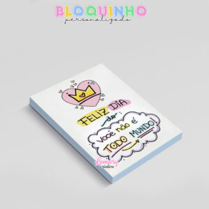 Alternative view of Bloquinho personalizado Dia das mães 100fls 7x10cm Mod.0033 (12 unidades) Feliz dia do você não é todo mundo