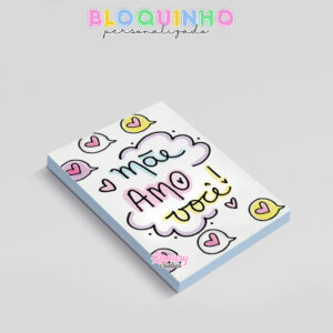 Alternative view of Bloquinho personalizado Dia das mães 100fls 7x10cm Mod.0035 (12 unidades) Mãe amo você