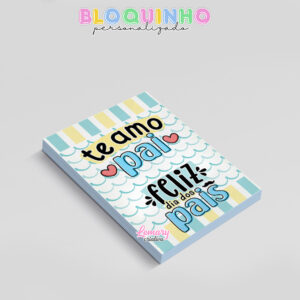 Alternative view of Bloquinho personalizado Dia dos pais 100fls 7x10cm Mod.002 (12 unidades)