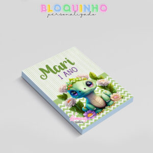 Alternative view of Bloquinho personalizado Dinossauro baby 100fls 7x10cm Mod.005 (12 unidades)