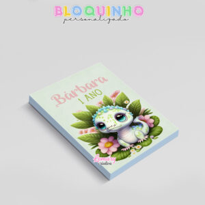 Alternative view of Bloquinho personalizado Dinossauro baby 100fls 7x10cm Mod.007 (12 unidades)