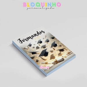 Alternative view of Bloquinho personalizado Formatura 100fls 7x10cm Mod.0001 (12 unidades)